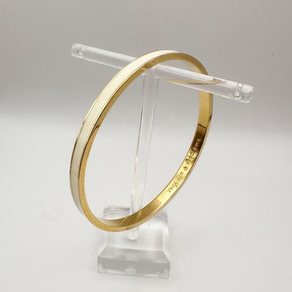 Kate Spade New York Tickle the Ivories Bangle Bracelet Preppy Minimalist Jewelry - Picture 2 of 10